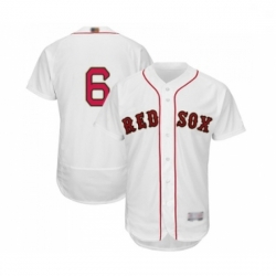 Mens Boston Red Sox 6 Johnny Pesky White 2019 Gold Program Flex Base Authentic Collection Baseball Jersey