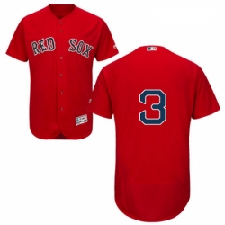 Mens Majestic Boston Red Sox 3 Babe Ruth Red Flexbase Authentic Collection MLB Jersey