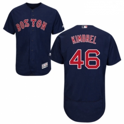 Mens Majestic Boston Red Sox 46 Craig Kimbrel Navy Blue Alternate Flex Base Authentic Collection MLB Jersey