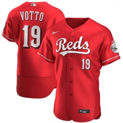 Reds 19 Joey Votto Red Nike 2020 Flexbase Jersey