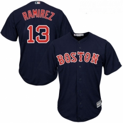 Youth Majestic Boston Red Sox 13 Hanley Ramirez Replica Navy Blue Alternate Road Cool Base MLB Jersey