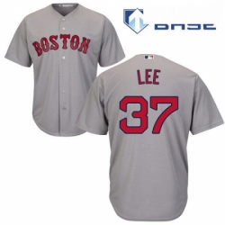 Youth Majestic Boston Red Sox 37 Bill Lee Authentic Grey Road Cool Base MLB Jersey