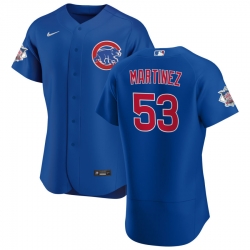 Men Chicago Cubs 53 Jose Martinez Men Nike Royal Alternate 2020 Flex Base Player Jersey