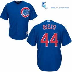 Mens Majestic Chicago Cubs 44 Anthony Rizzo Replica Royal Blue Alternate Cool Base MLB Jersey