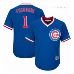 Youth Majestic Chicago Cubs 1 Kosuke Fukudome Replica Royal Blue Cooperstown Cool Base MLB Jersey