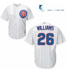 Youth Majestic Chicago Cubs 26 Billy Williams Replica White Home Cool Base MLB Jersey