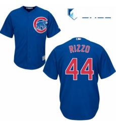 Youth Majestic Chicago Cubs 44 Anthony Rizzo Replica Royal Blue Alternate Cool Base MLB Jersey