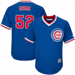 Youth Majestic Chicago Cubs 52 Justin Grimm Authentic Royal Blue Cooperstown Cool Base MLB Jersey