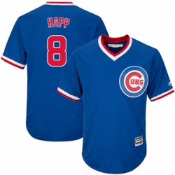 Youth Majestic Chicago Cubs 8 Ian Happ Replica Royal Blue Cooperstown Cool Base MLB Jersey 