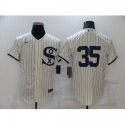 Men Chicago White Sox 35 Frank Thomas Cream Elite 2021 Field of Dreams Jersey