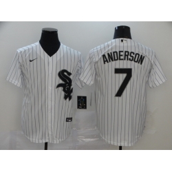 Men Nike Chicago White Sox 7 Tim Anderson Cool Base Stitched MLB Jersey