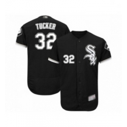 Mens Chicago White Sox 32 Preston Tucker Black Alternate Flex Base Authentic Collection Baseball Jersey