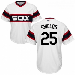 Mens Majestic Chicago White Sox 33 James Shields Replica White 2013 Alternate Home Cool Base MLB Jersey