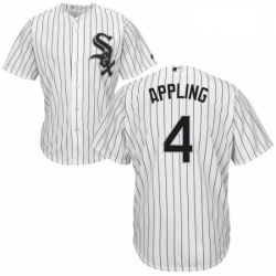 Mens Majestic Chicago White Sox 4 Luke Appling White Home Flex Base Authentic Collection MLB Jersey