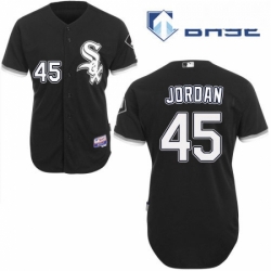 Mens Majestic Chicago White Sox 45 Michael Jordan Replica Black Alternate Home Cool Base MLB Jersey