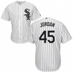 Mens Majestic Chicago White Sox 45 Michael Jordan White Home Flex Base Authentic Collection MLB Jersey