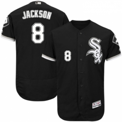 Mens Majestic Chicago White Sox 8 Bo Jackson Black Flexbase Authentic Collection MLB Jersey