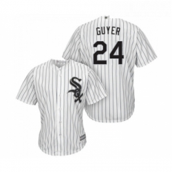 Youth Chicago White Sox 24 Brandon Guyer Replica White Home Cool Base Baseball Jersey 