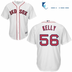 Youth Majestic Boston Red Sox 56 Joe Kelly Authentic White Home Cool Base MLB Jersey