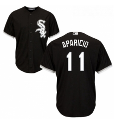 Youth Majestic Chicago White Sox 11 Luis Aparicio Replica Black Alternate Home Cool Base MLB Jersey