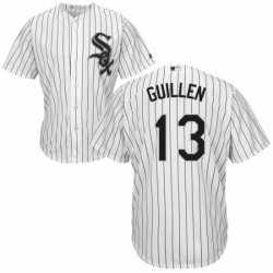 Youth Majestic Chicago White Sox 13 Ozzie Guillen Authentic White Home Cool Base MLB Jersey