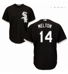 Youth Majestic Chicago White Sox 14 Bill Melton Replica Black Alternate Home Cool Base MLB Jersey