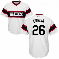 Youth Majestic Chicago White Sox 26 Avisail Garcia Replica White 2013 Alternate Home Cool Base MLB Jersey