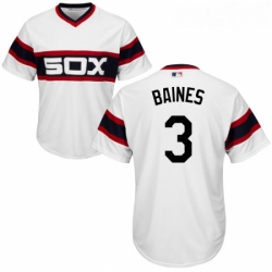 Youth Majestic Chicago White Sox 3 Harold Baines Replica White 2013 Alternate Home Cool Base MLB Jersey