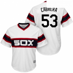 Youth Majestic Chicago White Sox 53 Welington Castillo Replica White 2013 Alternate Home Cool Base MLB Jersey 