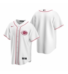 Mens Nike Cincinnati Reds Blank White Home Stitched Baseball Jersey