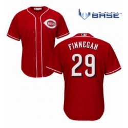 Youth Majestic Cincinnati Reds 29 Brandon Finnegan Replica Red Alternate Cool Base MLB Jersey