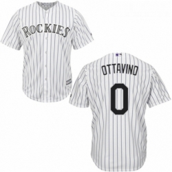 Youth Majestic Colorado Rockies 0 Adam Ottavino Authentic White Home Cool Base MLB Jersey 