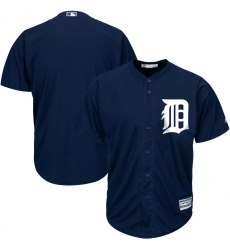 MLB Tigers Blank Navy Blank Cool Base Men Jersey