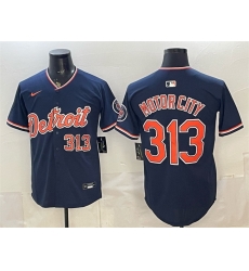 Men Detroit Tigers  313 Motor City Navy 2026 Alternate Vapor Premier Limited Stitched Baseball Jersey