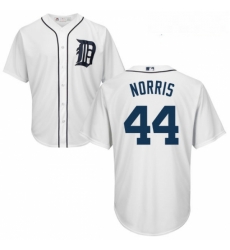 Youth Majestic Detroit Tigers 44 Daniel Norris Replica White Home Cool Base MLB Jersey