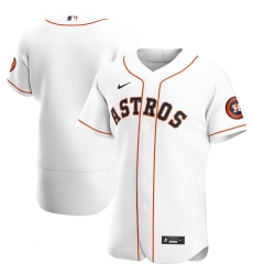 Men Houston Astros Men Nike White Home 2020 Flex Base Official Team MLB Jersey