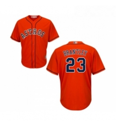 Youth Houston Astros 23 Michael Brantley Authentic Orange Alternate Cool Base Baseball Jersey 