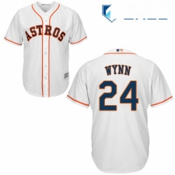 Youth Majestic Houston Astros 24 Jimmy Wynn Replica White Home Cool Base MLB Jersey 