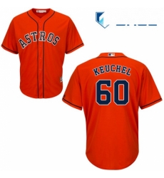 Youth Majestic Houston Astros 60 Dallas Keuchel Replica Orange Alternate Cool Base MLB Jersey