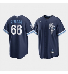 Men Kansas City Royals 66 Ryan O 27Hearn 2022 Navy City Connect Cool Base Stitched jersey