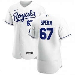 Men Kansas City Royals 67 Gabe Speier Men Nike White Home 2020 Flex Base Player MLB Jersey