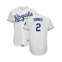 Mens Kansas City Royals 2 Chris Owings White Flexbase Authentic Collection Baseball Jersey