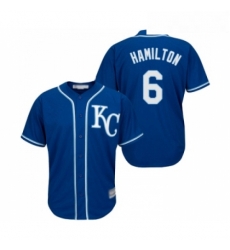 Youth Kansas City Royals 6 Billy Hamilton Replica Blue Alternate 2 Cool Base Baseball Jersey 