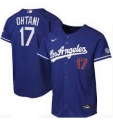 Men Los Angeles Dodgers 17 Shohei Ohtani Blue Stitched Baseball Stadium Jersey Men Los Angeles Dodgers 17 Shohei Ohtani Blue Stitched Baseball Stadium Jersey