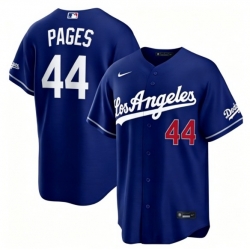 Men Los Angeles Dodgers 44 Andy Pages Blue 2026 Gold Collection Stadium Stitched Baseball Jersey
