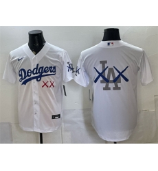 Men Los Angeles Dodgers White Vapor Premier Limited Stitched Baseball Jersey
