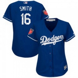 Will Smith Womens Los Angeles Dodgers Royal Authentic Cool Base 2018 Spring Training Jersey Majestic