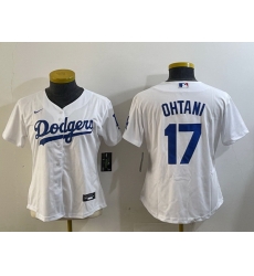 Women Los Angeles Dodgers 17 Miguel Vargas White Cool Base Stitched Baseball Jersey