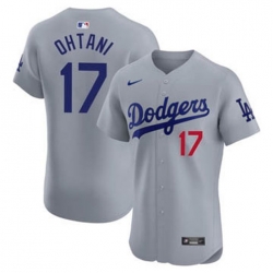 Youth Los Angeles Dodgers 17 Shohei Ohtani Gray Stitched Baseball Jersey