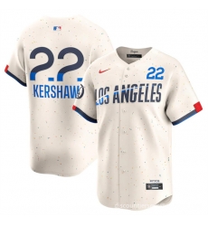 Youth Los Angeles Dodgers 22 Clayton Kershaw Cream 2024 City Connect Limited Stitched Baseball Jersey